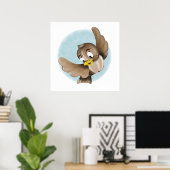 Poster Oiseau souriant (Bureau à domicile)