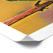 Poster Oiseau sur branche d'arbre (Coin)