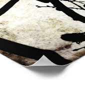 Poster Oiseau sur une branche (Coin)