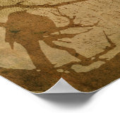 Poster Oiseau sur une branche en Brown (Coin)