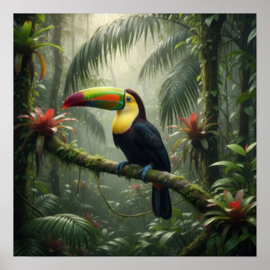 Poster Oiseau Toucan (Devant)