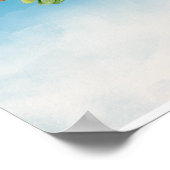 Poster Oiseaux aquarelle : perroquet, (Coin)