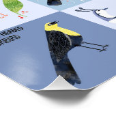 Poster Oiseaux autour du monde aquarelle art (Coin)