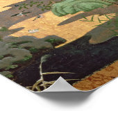 Poster Oiseaux aux fleurs d'automne et d'hiver (Coin)