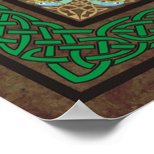 Poster Oiseaux celtiques (Coin)