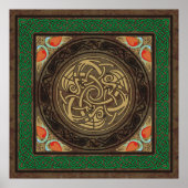 Poster Oiseaux celtiques (Devant)