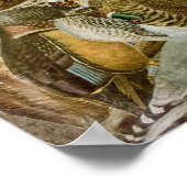 Poster "Oiseaux" - collage papier (Coin)