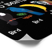 Poster Oiseaux Comment identifier un Oiseau unique (Coin)