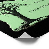 Poster Oiseaux dans l'arbre - Mint Green - Toile Imprimer (Coin)