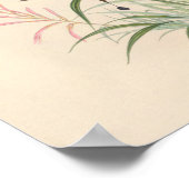 Poster Oiseaux d'art vintages Fleurs d'impression (Coin)