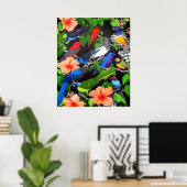 Poster Oiseaux de la Jungle du Mexique (Bureau à domicile)