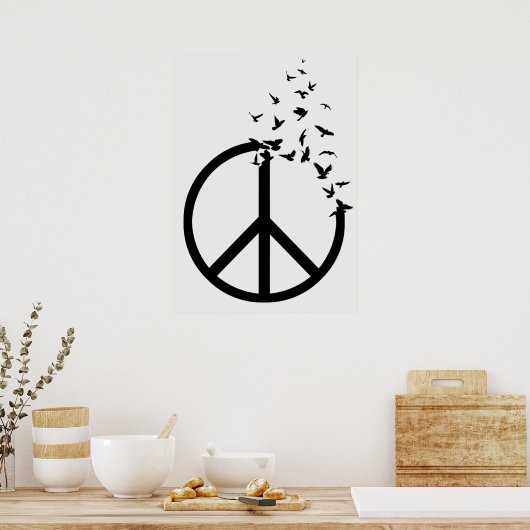 Poster Oiseaux de paix (Cuisine)