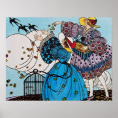 POSTER OISEAUX DE PRINTEMPS / CONCEPTEUR DE COSTUME MODE (Devant)