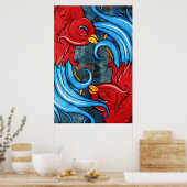 Poster Oiseaux de tatouage (Cuisine)