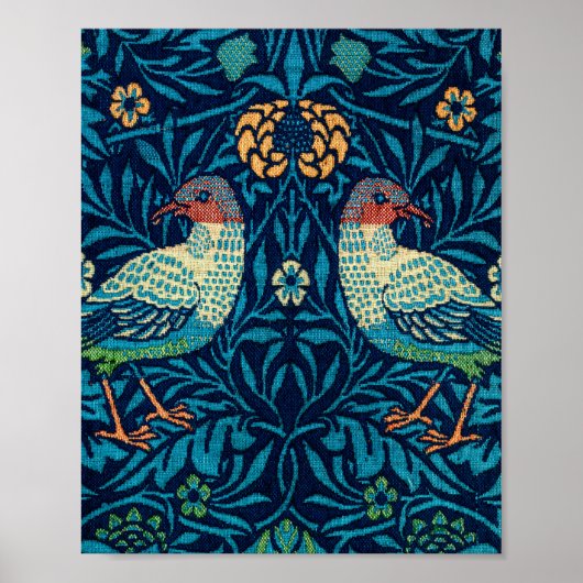 Poster Oiseaux de William Morris (Devant)