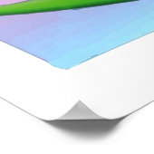 Poster Oiseaux du Paradis avec Arrière - plan arc-en-ciel (Coin)