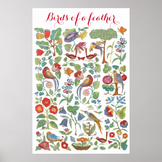 Poster Oiseaux d'une plume (Devant)