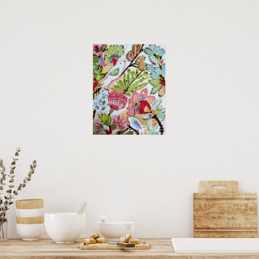 Poster Oiseaux en papier II (Cuisine)