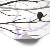 Poster Oiseaux et branches Beaux-Arts Imprimer (Coin)