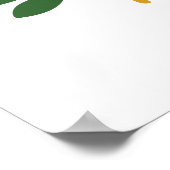 Poster Oiseaux et fleurs Art folklorique (Coin)