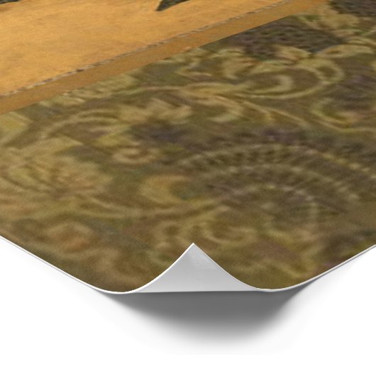 Poster Oiseaux et fleurs des Quatre Saisons (Coin)