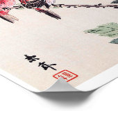 Poster Oiseaux et fleurs, Imao Keinen (Coin)