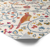 Poster Oiseaux et fleurs, William Morris (Coin)