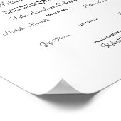 Poster Oiseaux femelles en noir (Coin)