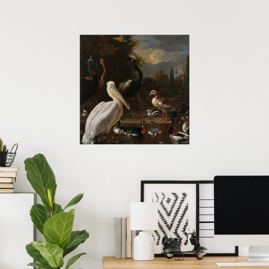 Poster Oiseaux fins (Bureau à domicile)