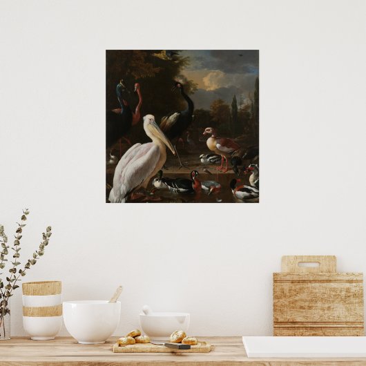 Poster Oiseaux fins (Cuisine)