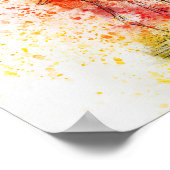 Poster Oiseaux Flamants roses (Coin)