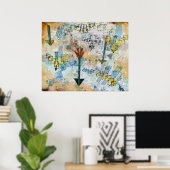 Poster Oiseaux fondant et flèches (Bureau à domicile)