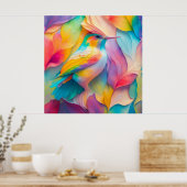 Poster Oiseaux Imaginaires Oiseaux de soie (Cuisine)