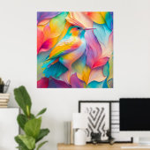 Poster Oiseaux Imaginaires Oiseaux de soie (Bureau à domicile)