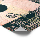 Poster Oiseaux inspirés avec des maisons d'oiseaux (Coin)