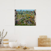 Poster Oiseaux jardins de la Nouvelle-Écosse (Cuisine)