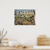 Poster Oiseaux jardins du Nebraska (Cuisine)