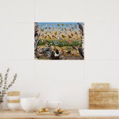 Poster Oiseaux jardins du Nord (Cuisine)