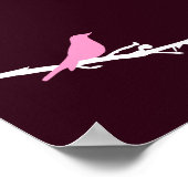 Poster oiseaux moisis (Coin)