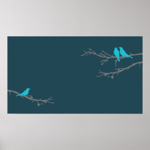 Poster oiseaux moisis