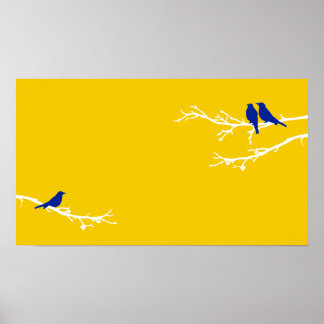 Poster oiseaux moisis