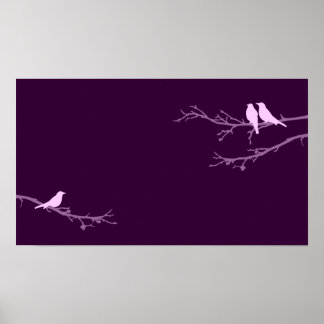 Poster oiseaux moisis