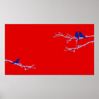 Poster oiseaux moisis