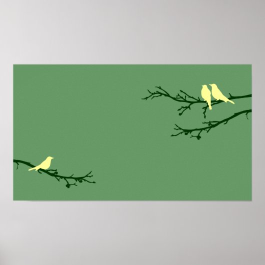 Poster oiseaux moisis (Devant)