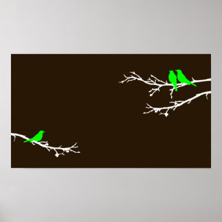 Poster oiseaux moisis