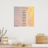 POSTER "OISEAUX, NAVIRES ET NUAGES POÈME DE FAMILLE" (Cuisine)