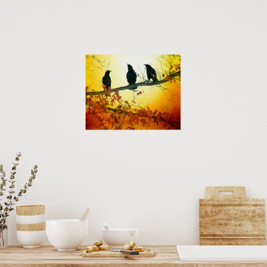 Poster Oiseaux sauvages (Cuisine)