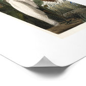 Poster Oiseaux sauvages d'Audubon, à Heron violet (Coin)