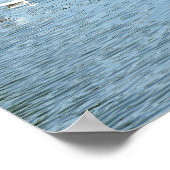 Poster Oiseaux Sur La Rivière D'Été (Coin)