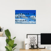 Poster Oiseaux Sur Un Fil (Bureau à domicile)